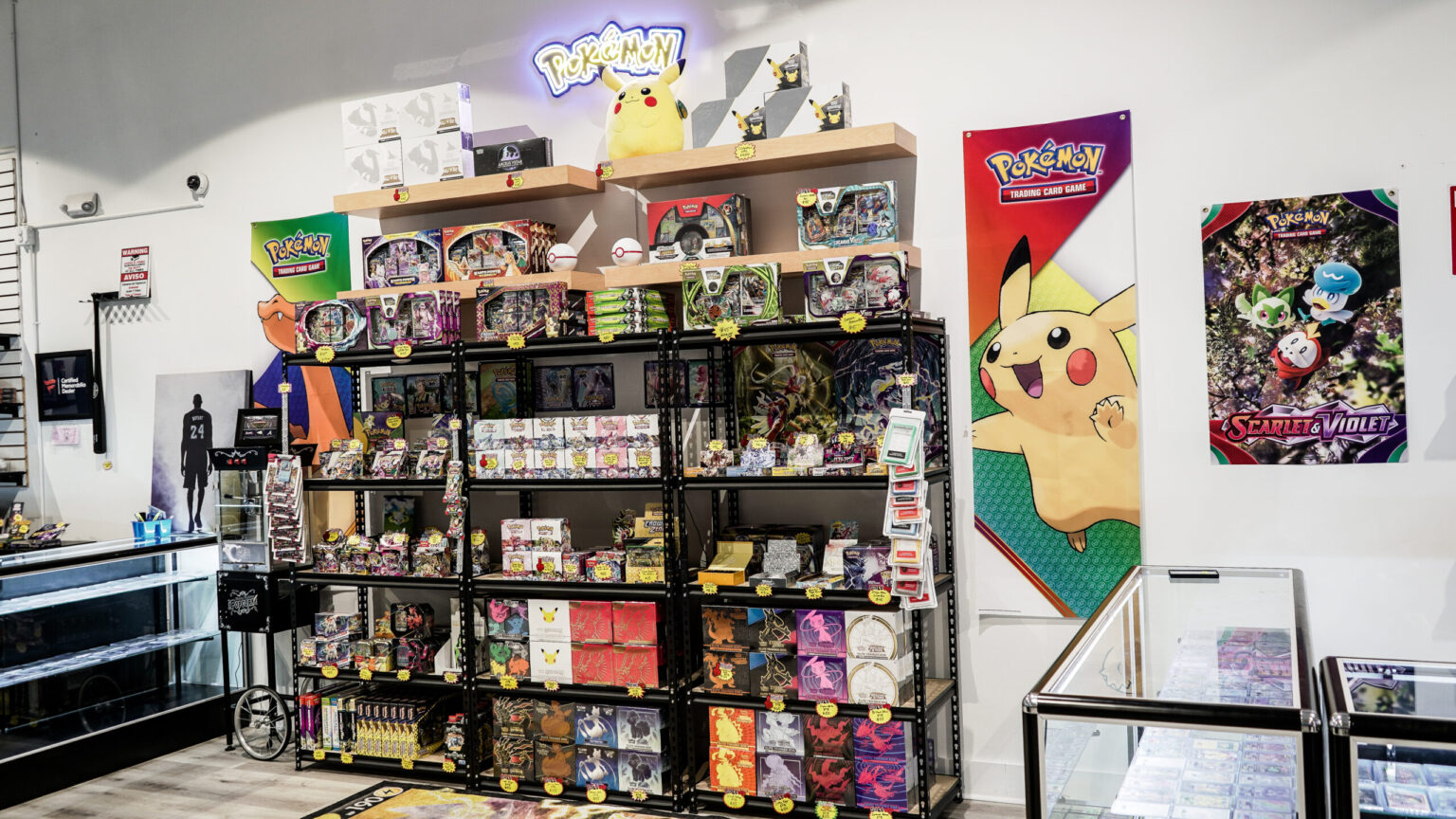 Pokémon TCG selection at the East West shop in Naples